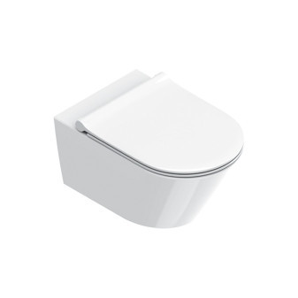 Zero WC závěsné 55×35 cm, bílá lesk, včetně skrytého upevnění