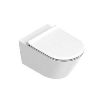 Zero WC závěsné 55×35 cm, bílá mat, včetně skrytého upevnění