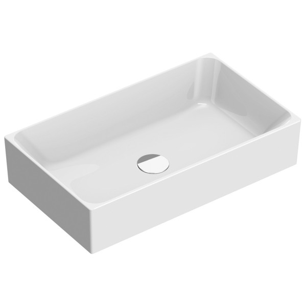 Premium umyvadlo na desku 60×35 cm, bílá lesk
