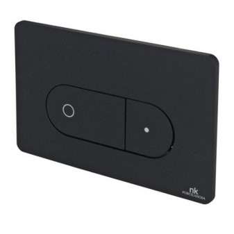 SMART LINE OVAL - tlačítko pro WC duální splachování, černé