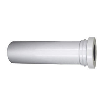 COMPLEMENTOS Vodorovná odpadní trubka 400 x 100 mm z PVC, pro duální vývody nebo WC mísy P-trap,