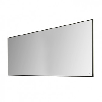 SQUARE zrcadlo 140x60cm s osvětlením, černý rám