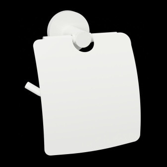 WHITE: Držák toaletního papíru s krytem