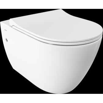 Venezia závěsné WC Rimless s bidetovací funkcí,boční přívod,57cm, bílá lesklá