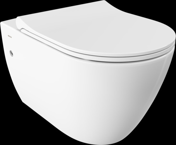Venezia závěsné WC Rimless s bidetovací funkcí,boční přívod,57cm, bílá lesklá
