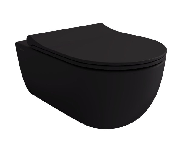 V-Tondo závěsné WC Rimless 54cm, černá matná-vzorek