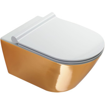 ZERO NF 55 WC ZÁVĚSNÉ Zlatá/Bílá