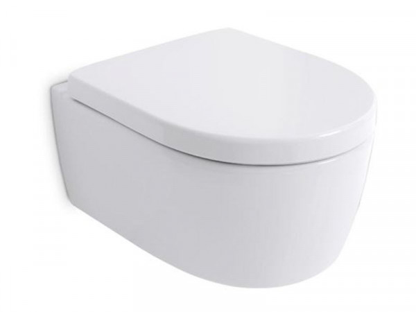Závěsné WC iCon s hlubokým splachováním, uzavřený tvar, Rimfree, 53cm, Bílá