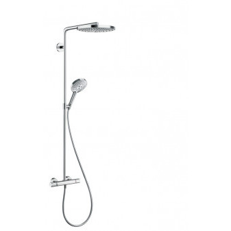 HG Showerpipe Raindance Select bílá/chrom s horní sprchou S 240 2jet