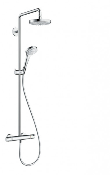 HG Croma Select S 180 EcoSmart Showerpipe bílá/chrom