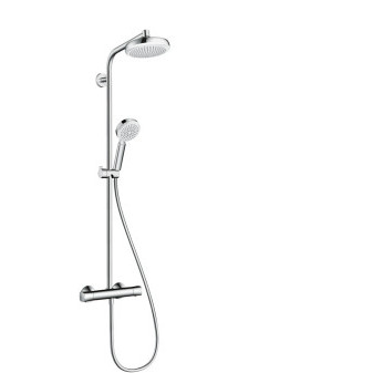 HG Crometta 160 Showerpipe EcoSmart bílá/chrom