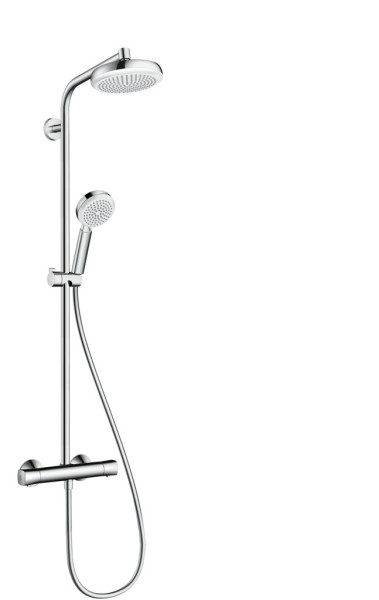 HG Crometta 160 Showerpipe EcoSmart bílá/chrom