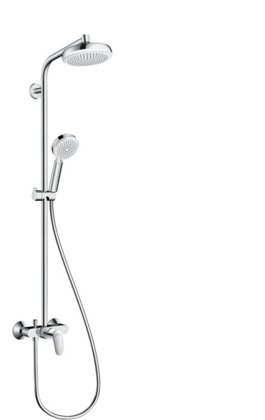 HG Crometta 160 Showerpipe páková baterie bílá/chrom