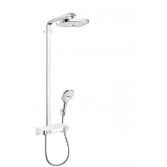 HG Raindance Select E 300 2jet Showerpipe EcoSmart ShowerTablet bílá/chrom