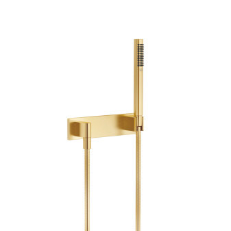 SYMETRICS Sada ruční sprchy s krycí deskou, brushed Durabrass