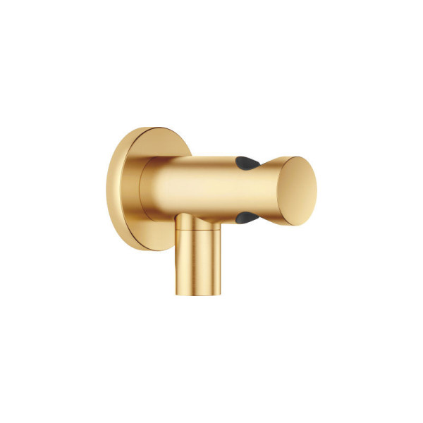 META Nástěnné kolínko s integrovaným držákem sprchy, brushed Durabrass