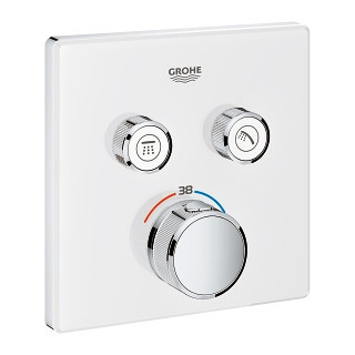 Grohtherm SmartControl Termostat pro podomítkovou instalaci se dvěma ventily, měsíční bílá