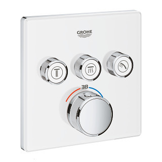 Grohtherm SmartControl Termostat pro podomítkovou instalaci se třemi ventily, měsíční bílá