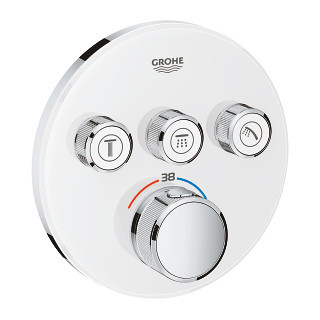 Grohtherm SmartControl Termostat pro podomítkovou instalaci se třemi ventily, měsíční bílá