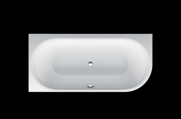 BetteLux Oval IV Silhouette 1850 × 850 mm, Bílá, protiskluz Sense