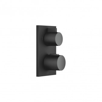 IMO Podomítkový termostat s uzavíracím a přepínacím dvoucestým ventilem, matt black