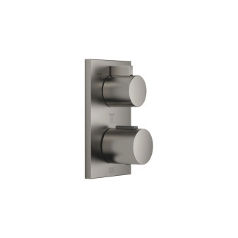 IMO Podomítkový termostat s uzavíracím a přepínacím trojcestným ventilem, Dark Platinum matt