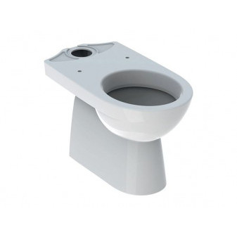 Stojící WC Selnova pro splachovací nádržku umístěnou na WC míse, WC s hlubokým splachováním, svislý vývod, částečně uzavřený tvar, 35.5x40x68cm, Bílá