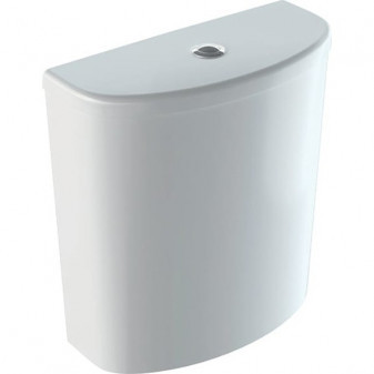 Splachovací nádržka Selnova umístěná na WC míse, 2 množství splachování, boční přívod vody, Bílá
