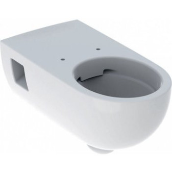 Závěsné WC Selnova Comfort Premium s hlubokým splachováním, prodloužené vyložení, částečně uzavřený tvar, bezbariérové, Rimfree, 70cm, Bílá