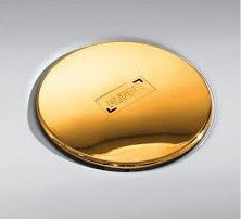 Sifon s krytkou(kulatá) zlato 24 karátů
