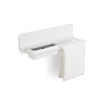 CURVÁ nástěnný držák ručníku 640mm, bílý