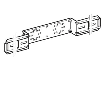 Montážní deska odsazená, dvojitá, připojovací vzdálenost 10 cm nebo 12 cm, Materiál č. EN 1.0215, AD1 10cm