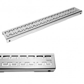 TECEdrainline, designová mřížka ocelová leštěná, design 'royal' L 1000 mm