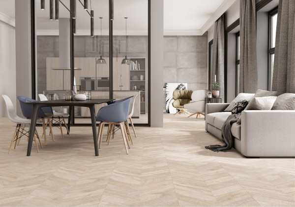 Chevron Artwood Bone (69740 Ant) dlažba 60×120 cm