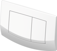 TECEambia ovládací tlačítko pro WC, dvojčinné, bílá