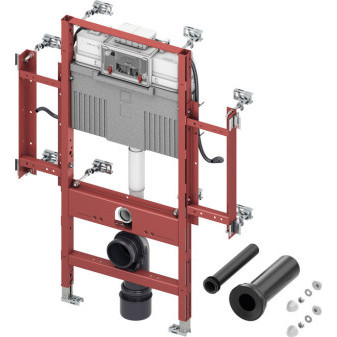 TECEprofil montážní prvek pro WC s možností instalace madel a podpěr, se splachovací Uni nádržko