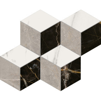 Elements Lux Rombi mozaika 30×35,2×0,9 cm, lesk, rektifikace