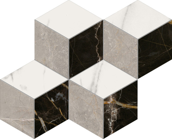 Elements Lux Rombi mozaika 30×35,2×0,9 cm, lesk, rektifikace