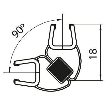 CADURA, ESCURA, SWING-LINE, SWING-LINE F, TOP LINE, ANNEA BLACK, SOLINO BLACK Svislé magnetické   /sklo