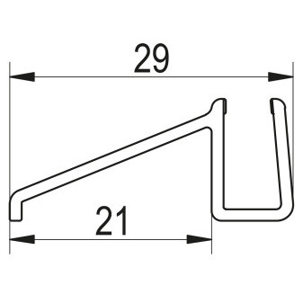 TOP-LINE, TOP-LINE S Vodorovné těsnění na 6 mm skla   /sklo