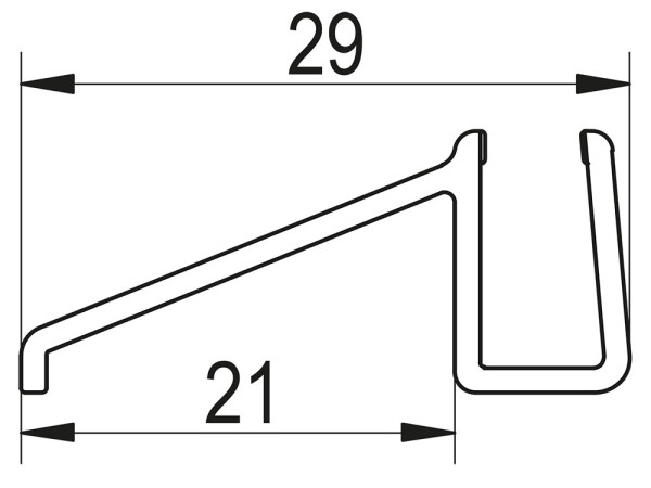 TOP-LINE, TOP-LINE S Vodorovné těsnění na 6 mm skla   /sklo