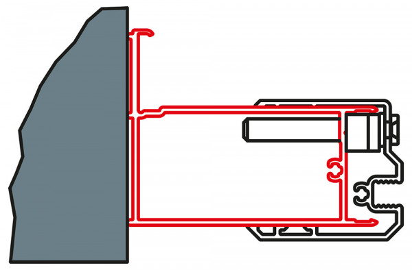 SWING-LINE, SWING-LINE F Profil k rozšíření dveří na straně madla nebo boční stěny ke zdi o 25 m