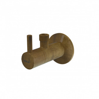 Ventil rohový s fi ltrem 1/2“ × 3/8“ bronz-antic