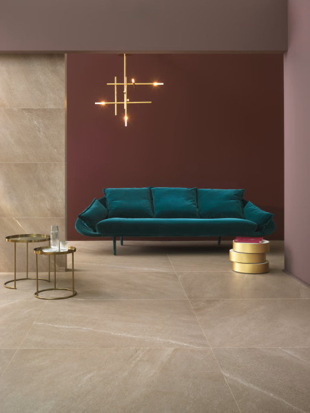 Chorus Beige dlažba pásek 9,7×60×0,9 cm, mat, R9, rektifikace