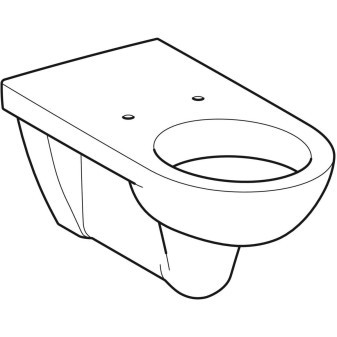 Závěsné WC Geberit Selnova Comfort s hlubokým splachováním, prodloužené vyložení: Bílá