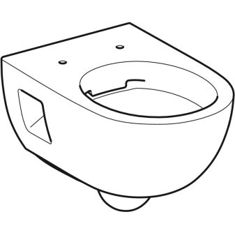 Závěsné WC Selnova Premium s hlubokým splachováním, částečně uzavřený tvar, Rimfree, 53cm, Bílá