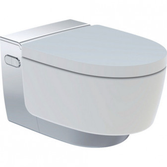 Geberit AquaClean Mera Comfort WC – kompletní zařízení závěsné WC: Pochromovaná lesklá