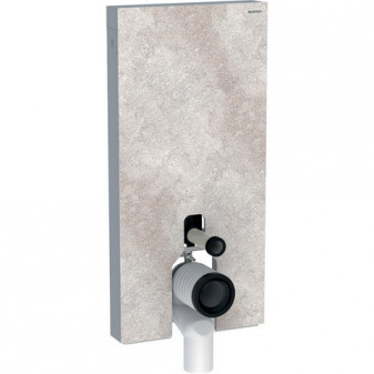 Sanitární modul Geberit Monolith Plus pro stojící WC, 101 cm, čelo z kameniny: kamenina betonový
