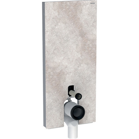 Sanitární modul Geberit Monolith Plus pro stojící WC, 114 cm, čelo z kameniny: kamenina betonový