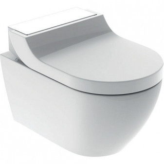 Kompletní závěsné WC Geberit AquaClean Tuma Comfort: Bílá / Sklo